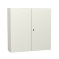 Wandbehuizing serie 33 plaatstaal, 2 deurs